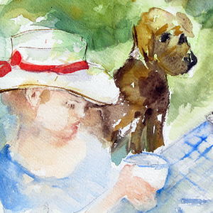 Tea Time  - Watercolor - 15x11 in.